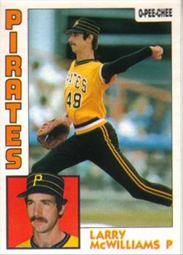 1984 O-Pee-Chee Baseball Cards 341     Larry McWilliams